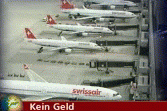 Swissair gestrandet, Tagesschau